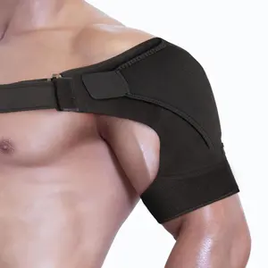 Astorn Adjustable Shoulder Brace for Torn Rotator Cuff with Icepack Holder - Shoulder Compression Sleeve Wrap for Pain Relief, Stability and Recovery - Fits Left and Right Arm for Men & Women (L)