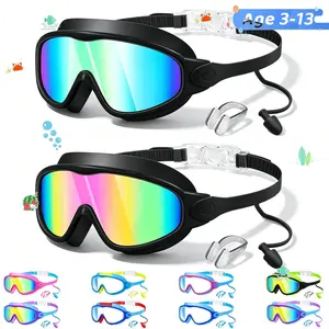 2 Pack Kids Swim Goggles for 3-15 UV Protection Anti-Fog Cool Swimming Goggles Pool Water Swimming Goggles For Boys Girls Youth Toddler Swim Glasses