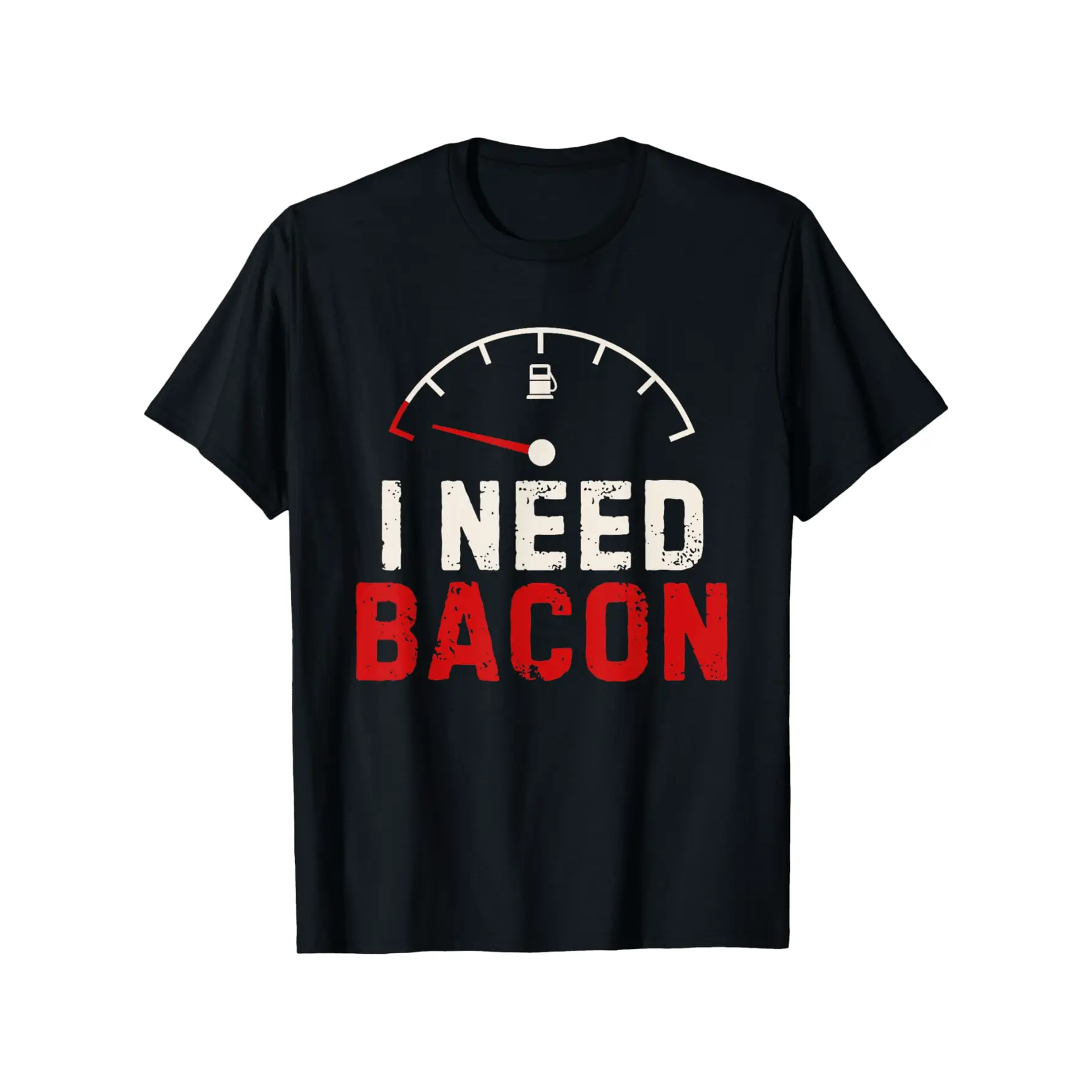 Everyday Essential, Vintage Bacon Lover's Cotton T-Shirt - Perfect Gift for Men & Women, Casual Fit, Machine Washable - Black, Sizes S to XXXL,Made in USA