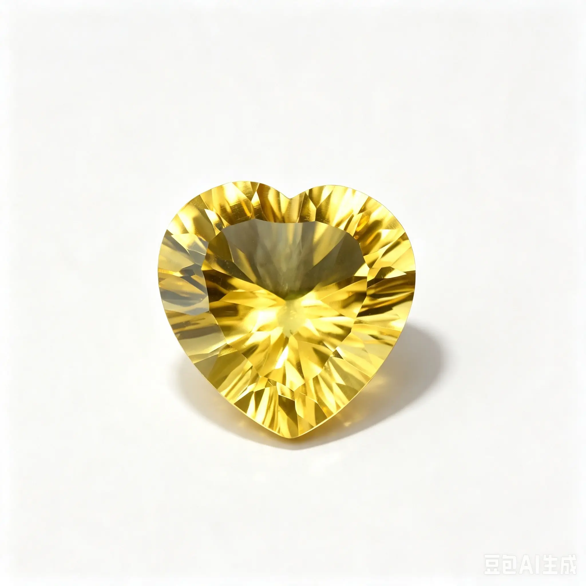 Natural Citrine Heart Cut