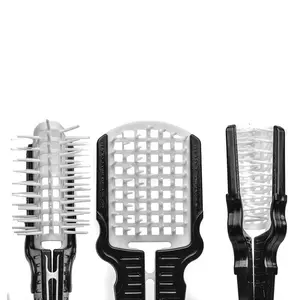 3-in-1 Foldable Hair Brush – Paddle, Round & Shaping Brush in One | Perfect for Detangling & Blow-Dry Styling