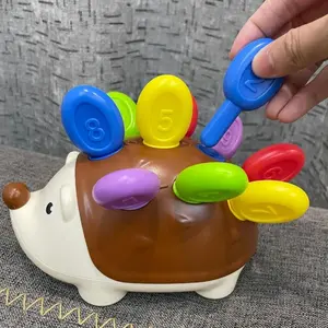 Colorful Hedgehog Design Shape Sorter Toy, Hand-eye Coordination Insertion Toy, Educational Toy for Kids, Gift for Boys & Girls, Number Counting Blocks