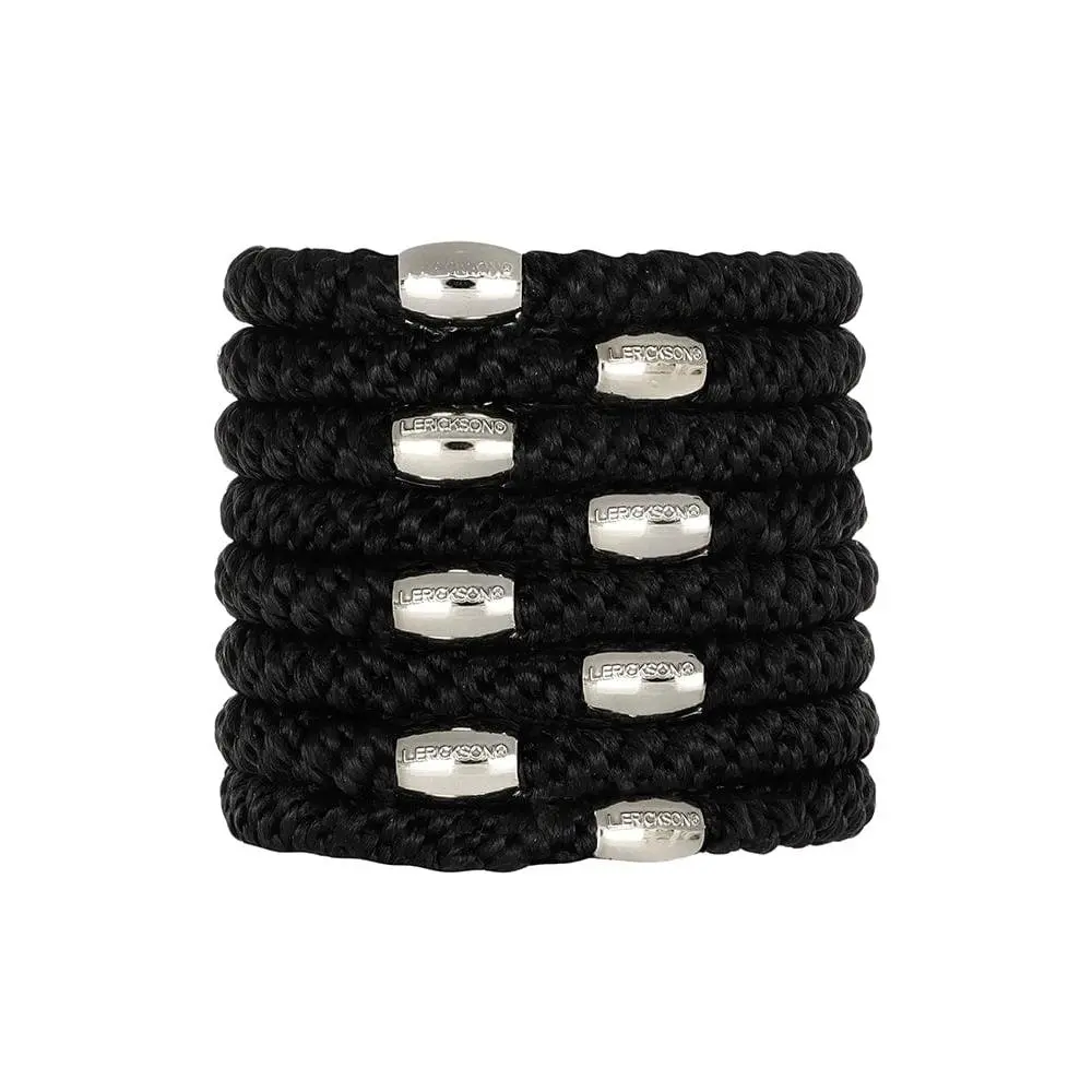 Grab & Go Ponytail Holder, 8 Pack - Metallic Bead