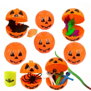 Open-Shell Pumpkin Carnival Party Pumpkin Bucket Blind Box Gacha Prank Halloween Pumpkin Shell Gift