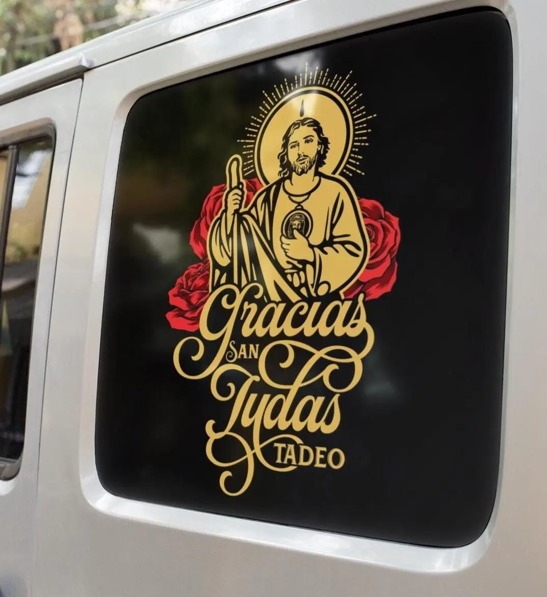 San Judas Tadeo Car Decal