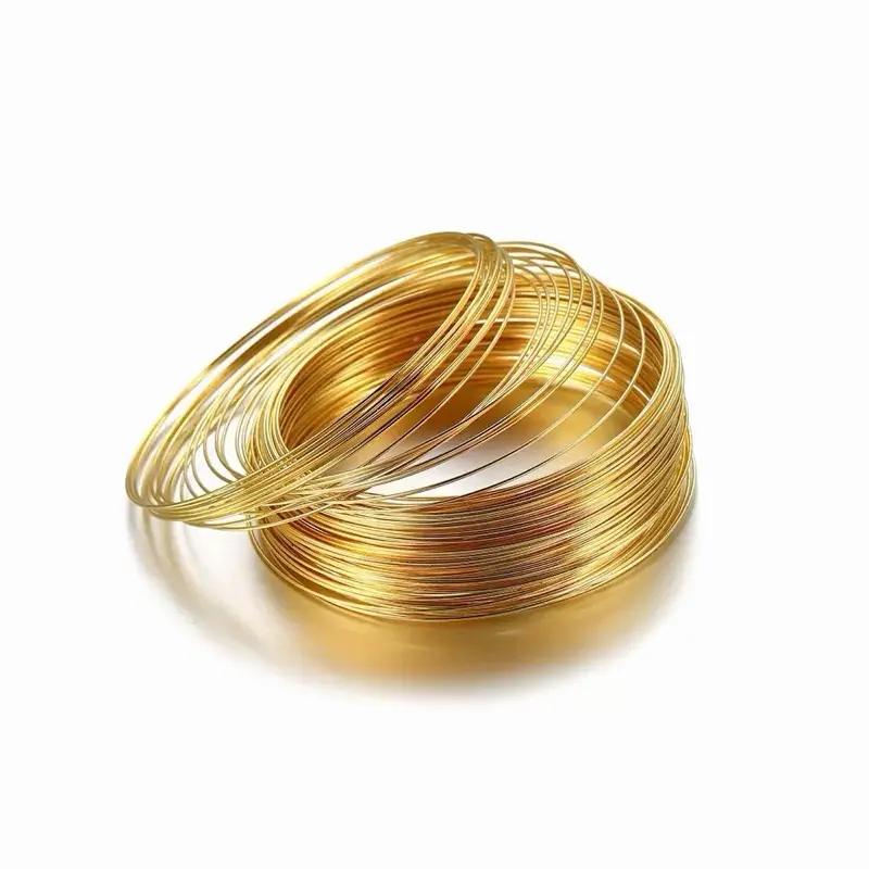 K80. Gold Memory Wires 100 Hoops