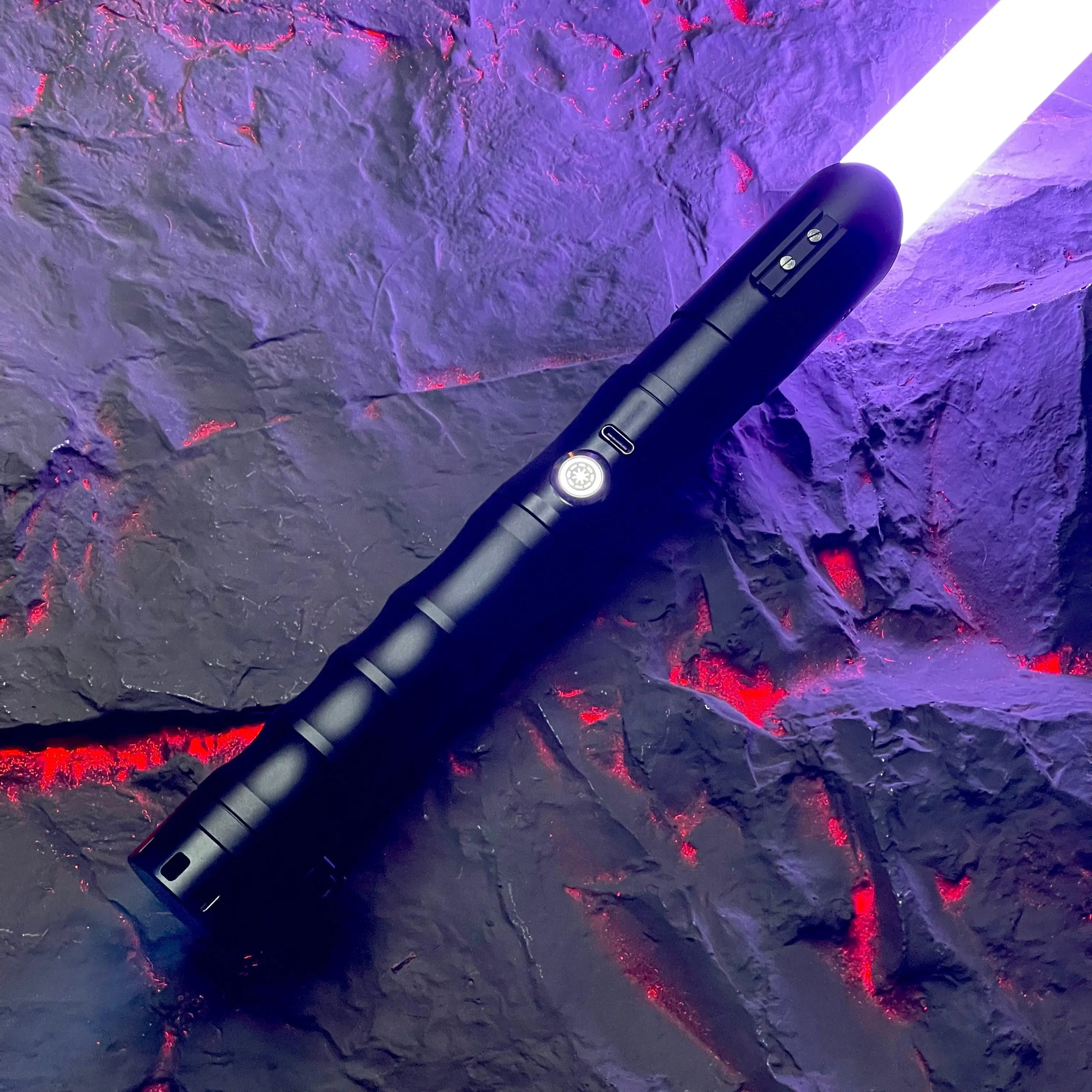 Crimson Dawn Phantom Lightsaber – Custom Metal Hilt Dueling Saber