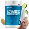 Pet MD Advanced Ear Finger Wipes for Dogs & Cats - Cucumber Melon -50ct