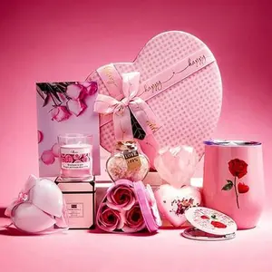 Easter Gift Basket for Her – Heart-Shaped Gifts for Girlfriend, Wife, or Special Occasions