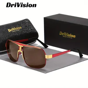 Drivision Unisex Luxury Craftsmanship Fashion Full Frame Polarized Sunglasses Outdoor Fun Frog Sunglasses exquisite practical sunglasses UV400