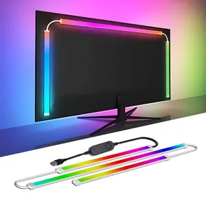 USB LED Strip Lights for PC Monitor, App Controlled Gaming Backlight with Music Sync, 24 to 34 Inch Screen
