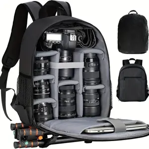 Camera Storage Bag, DSLR/SLR Mirrorless Camera Backpack, Video Drone Storage Bag with Laptop Compartment, Photography Backpack, Protective Case Suitable for Sony, Canon, Nikon