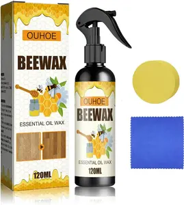 Beeswax Wood Polish & Cleaner – Furniture & Floor Polish for Living Room, Kitchen & Wooden Surfaces, 1 Pc