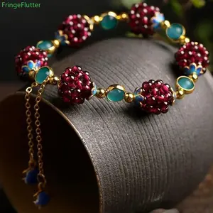 Vintage Ethnic Boho Style Bracelet, Handcrafted Adjustable Bracelet, Fashion Jewelry for Women