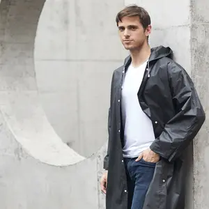 Waterproof Raincoat for Adults, Transparent Reusable Outdoor Rain Poncho, Non-Disposable Travel Rainwear, Eco-Friendly One-Piece Design
