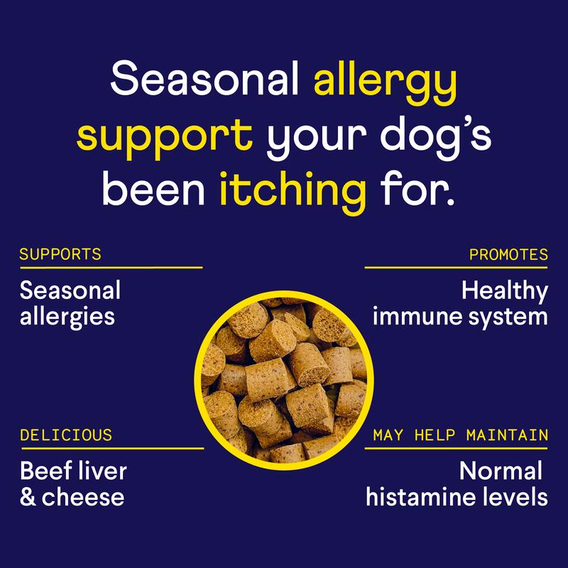 FINN Allergy & Itch for Dogs - Natural Allergy Relief, Itchy Skin, Immune Support, Bee Propolis, Probiotics - 90 Soft Chews