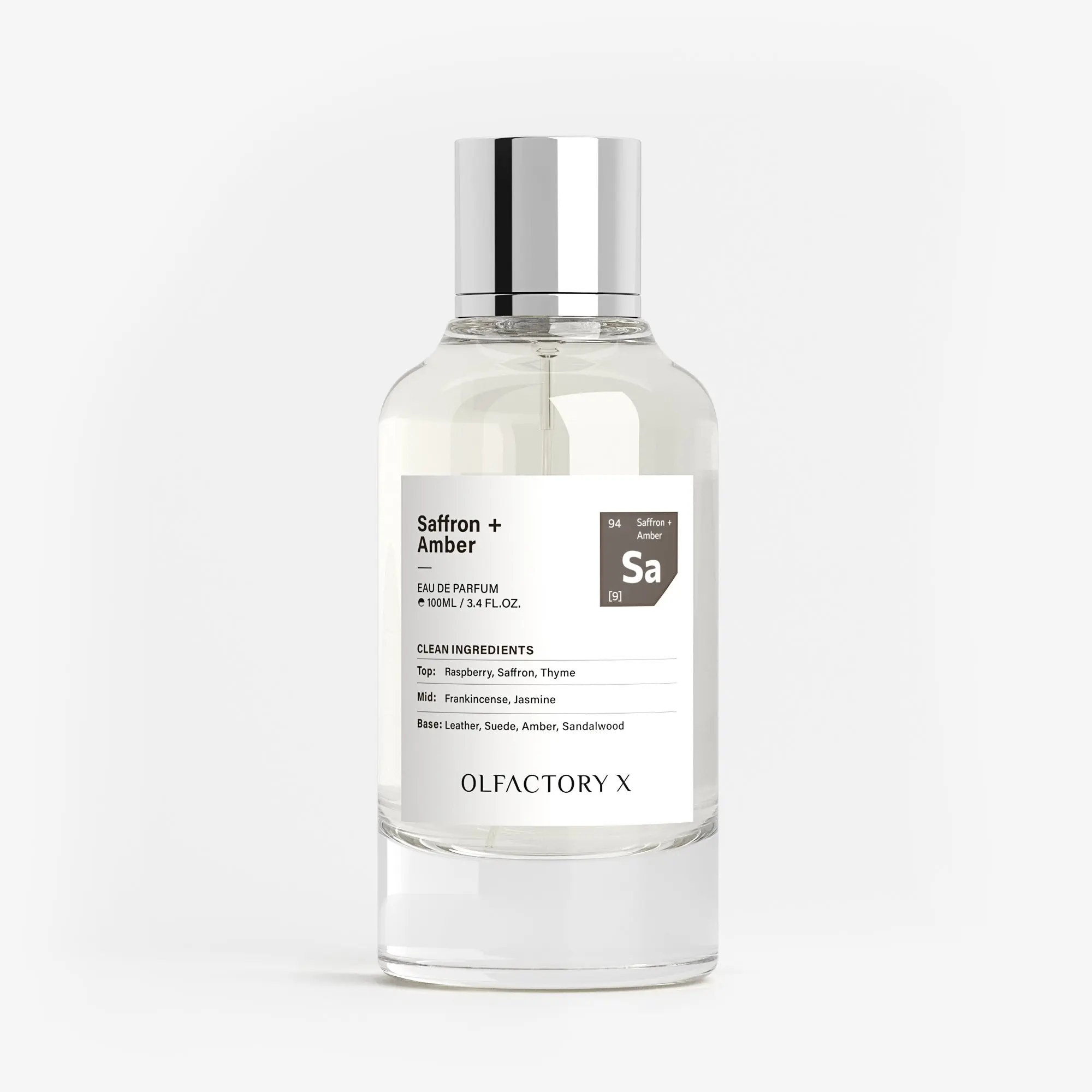 OLFACTORY X TABLE OF ESSENTIAL OILS Saffron + Ember Eau de Parfum 100ML - Perfume for Unisex – Long-Lasting Scent with Saffron and Raspberry – Fragrance from France