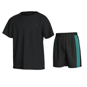 Essenclo Boys Athletic Shorts and Performance T-Shirt Crew Neck Boy Clothes Set, Summer Kids Outfit Size 3-16 (2 Pcs Set)