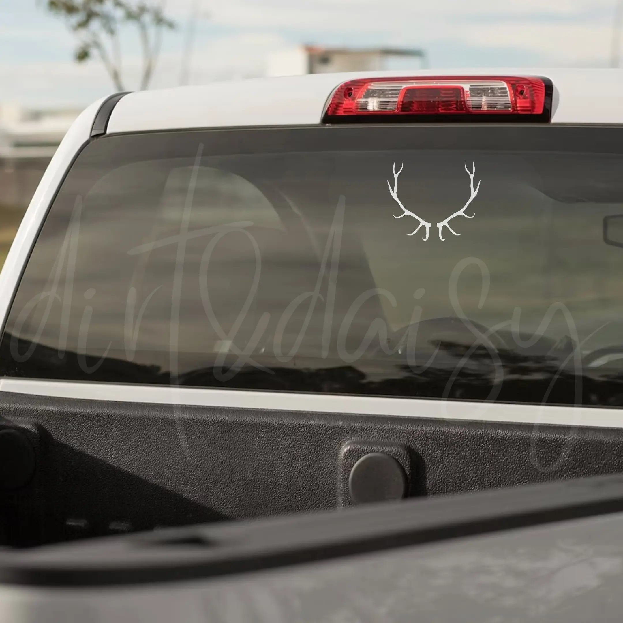 Antler Decal, Hunting Stickers, Gifts For Husband, Waterproof/Weatherproof