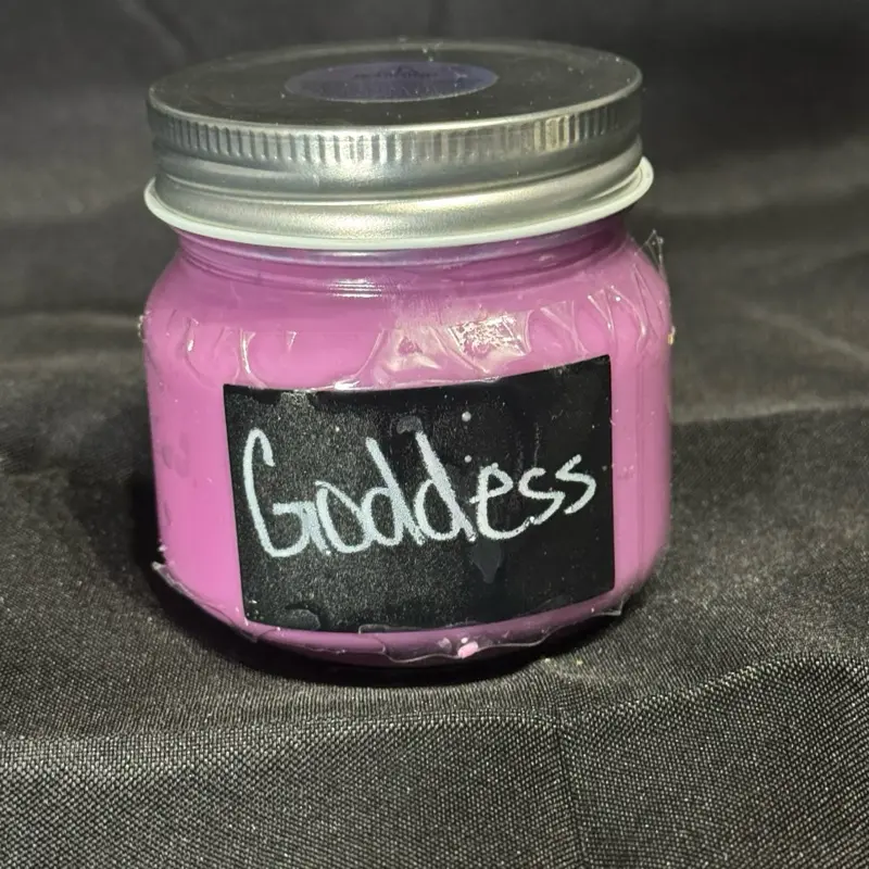 Goddess Candle - Pink Decorative Candle with Metal Cap - Ideal for Home Decor and Ornaments