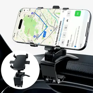 Phone Holder Mount Dashboard Mirror Upgrade 360  Rotation Rear View and Sun Visor Multifunctional Clip Design  Universal Phone Mount Compatible with 4-7 inch cellphones