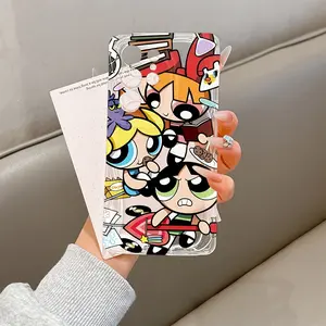 Powerpuff Girls Cartoon Phone Case for Samsung Galaxy S25/s24/s23/s22/s21 Fe/plus, Protective Anti-Drop Shockproof Soft Tpu Back Cover, Durable & Stylish Design Accessories