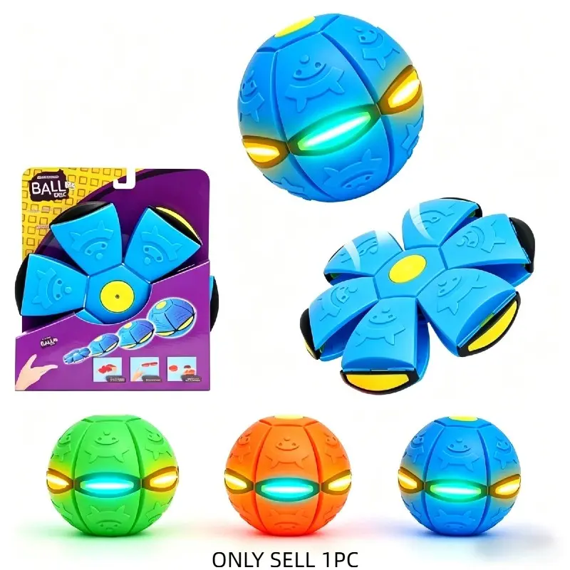 Magic Meta Ball with 6-Light Dual Form – Transforming Pop Up Bouncing Ball – Gift Pack – Interactive Bouncing Balls for Developmental Interaction – Sensory Balls Bouncy Ball