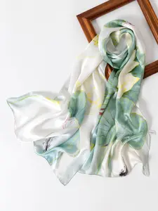 Women's Fashionable Practical Silk Scarf, Breathable Multi-Functional Headscarf, Perfect for Daily Wear and Various Uses