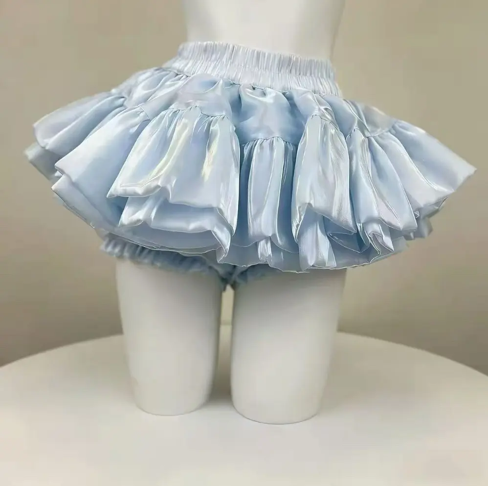 Women's Balletcore Sorbet Layered Tutu Mini Skirt - Coquette Aesthetic Volume Ruffle Skort, Sun-Kissed Summer Mesh Bottoms, 2026 Multi-Color Fairycore Outfit