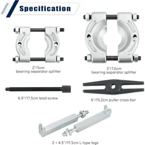 Bearing Separator Puller Set 2" and 3" Splitters Remove Bearings Kit