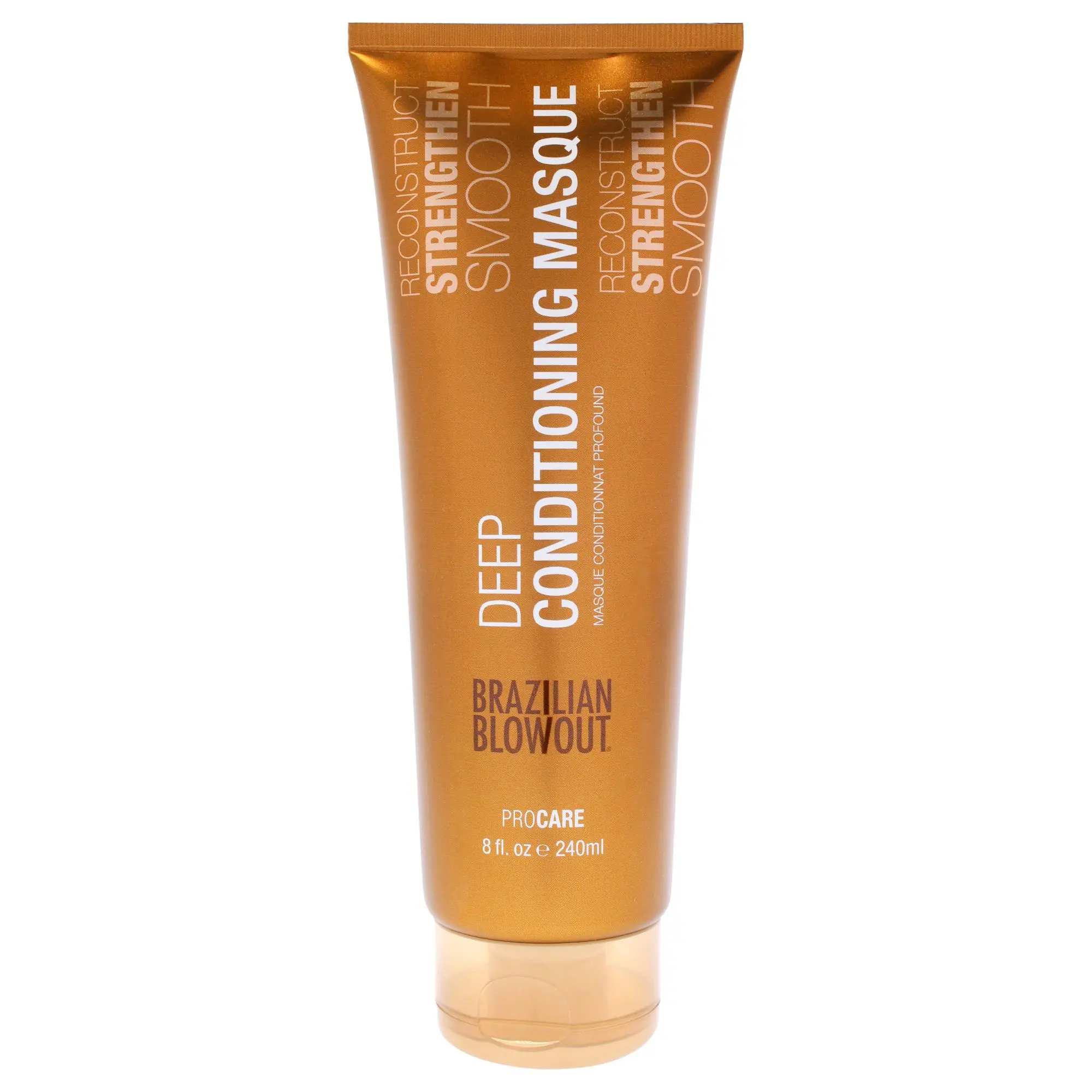 Brazilian Blowout Unisex Deep Conditioning Haircare Masque - 8oz Leave-On Treatment for All Hair Types