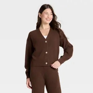 Women's Cable Sweater Cardigan - Auden