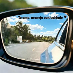 Te Amo Maneja Con Cuidado 4PCS Car Decal for Vehicle Decoration Inspirational Message for Rearview Mirror Enhance Your Car with Style Car Accessories Windshield Sticker