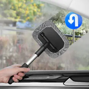Car Windshield Inner Glass Anti-Fog Brush, Window Defog Cleaning Brush, Dust Removal Duster, Car Wiping Tool, and Window Sweeper