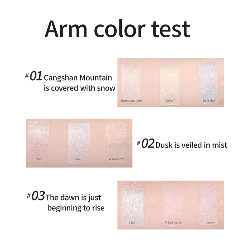 Truth'Key Autumn Reflections: Sunlit Golden Mountains, Three-Tone Highlighting Powder, Hydrating Glow, Brightening Finishes, Fine Shimmer, Explosive Flash, Brightening Effect