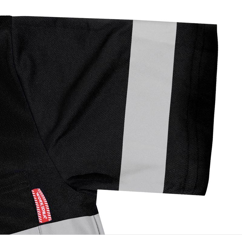 Men's Safety Polo Shirt with reflective tape, ANSI Class 2 standard