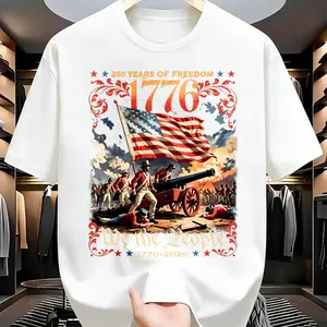 US Local Shipping | 1776 'We The People' Revolutionary Battle Tee | Men's T-shirt | Historical Americana Fit | Honor the heroes of 1776 with this epic art! #HistoryBuff #Patriot