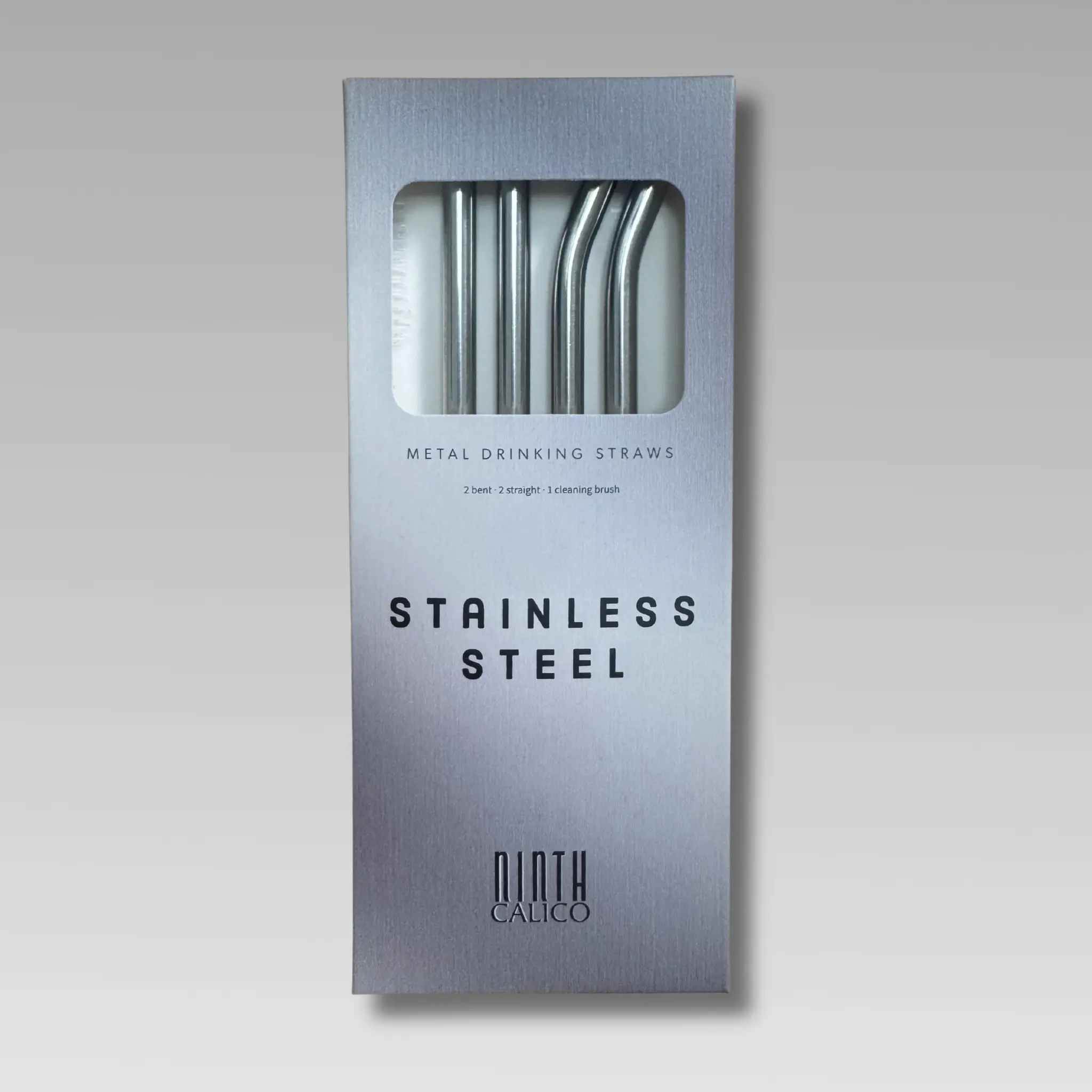 Stainless Steel Straws- 4-Pack
