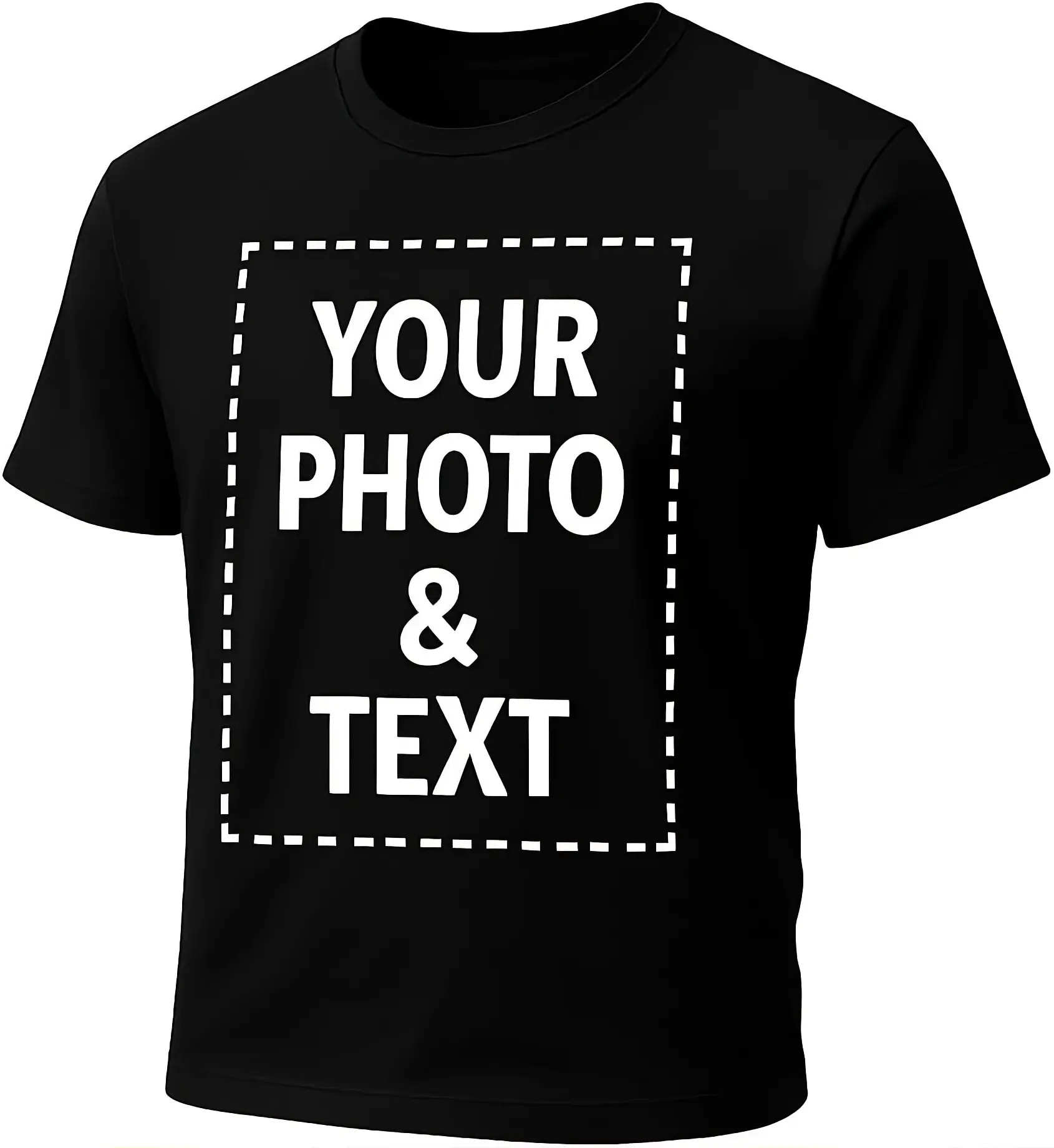 Customized T-Shirt S-5XL, Upload Photos, Type Text, Custom Gifts, Personalized with Your Own Design