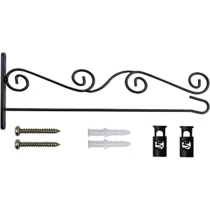 Garden Flag Stand, Wall Flag Holder/Pole with Garden Flag Stopper  Coated