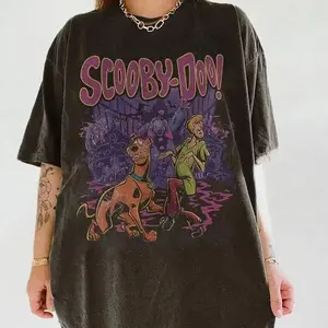Vintage Scooby Halloween Sweatshirt – 90s Retro Movie Tee Featuring Classic Halloween Characters, Perfect for Fall Fans, Halloween Shirt, Funny Ghost Tee, Spooky Season, Summer Halloween Shirt, Fall Graphic Tee, Cute Halloween Shirt, October Shirt.