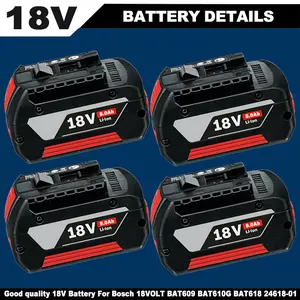 New BAT609 For BOSCH 18V CORE 18 Volt 8.0Ah High Performance Battery BAT618 Li-ion
