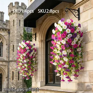 Outdoor Artificial Flower Hanging Bell Vine, and, Home Garden Decor, Wedding Proposal Gift, Holiday Decoration