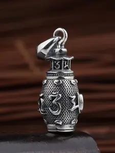 Vintage Rotating Pet Urn Necklace Pendant, Oriental Style Memorial Jewelry for Men & Women, Portable Ashes Keepsake Gift