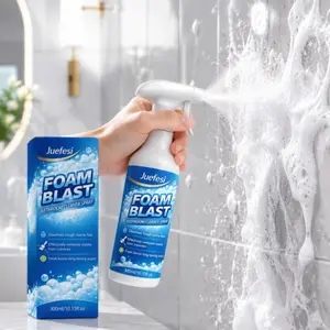 Bathroom Cleaner Foam Spray Removes Mold Mildew Stains for Descaler Household Free Cleaning Brush Included