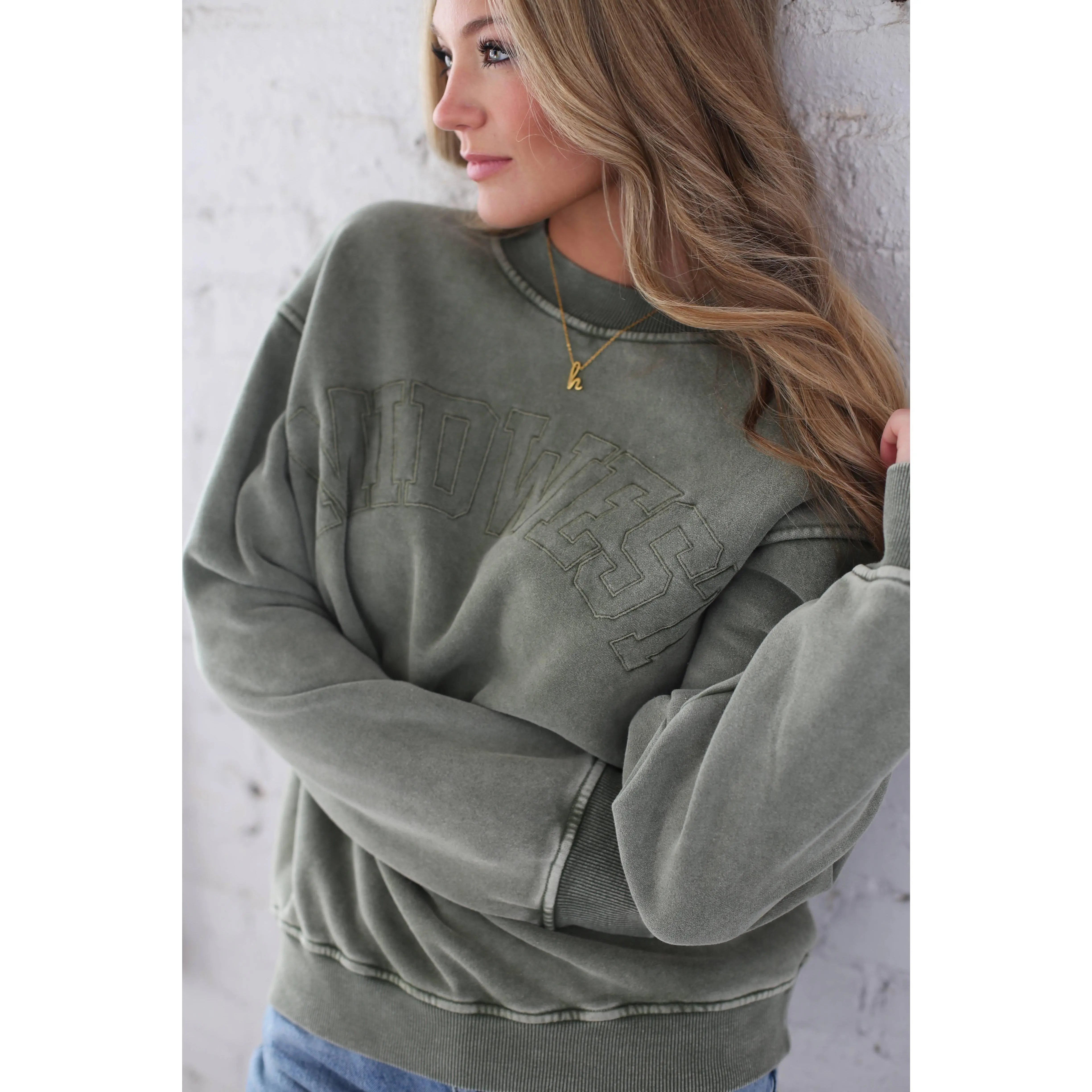 Embroidered Midwest Crewneck Embroidered Midwest Crewneck