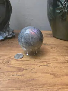 Natural Crystal Labradorite Sphere - Spiritual Jewelry Accessory, Home Decoration, Spirituality