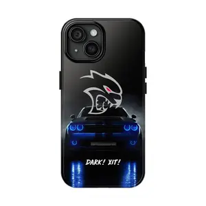 Hellcat Redeye Hard Tough Phone Case, Dodge Challenger SRT Cell Phone, iPhone 16 15 14 13 12 11 Pro Max Plus X Accessories Protection