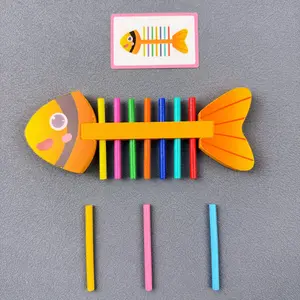 Wooden Fish Shape Sorter Toy, Colorful Fish Design Shape Sorter Toy, Early Education Toy, Educational Toy for Kids