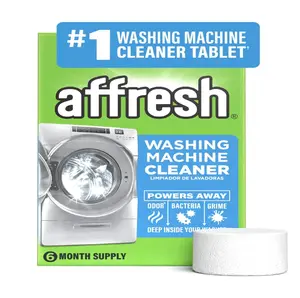 Affresh Washing Machine Cleaner Tablets 6 Count – Deep Clean Odor Remover for Washer, Time-Release Formula, 6 Month Supply